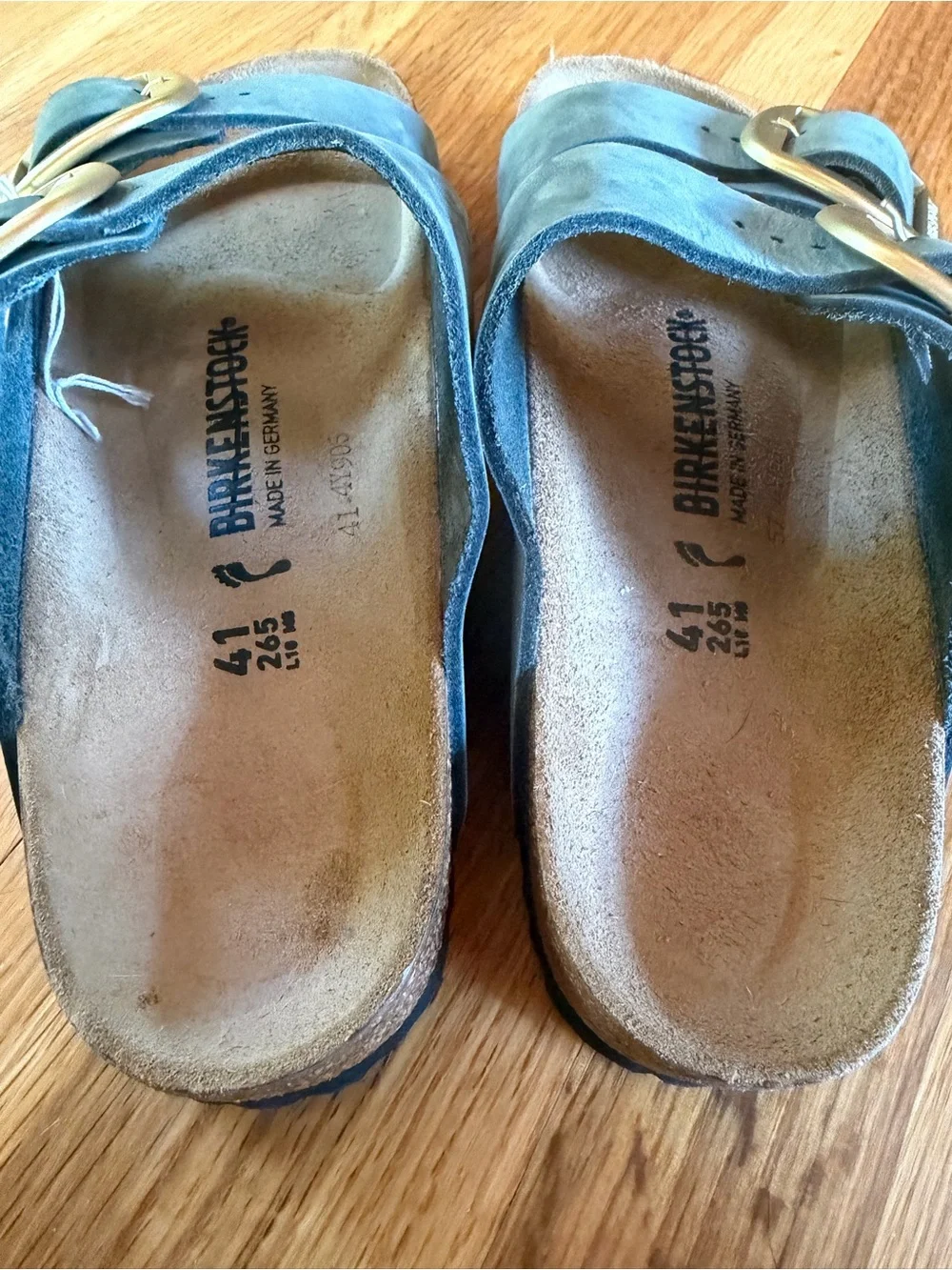 Birkenstock Arizona Big Buckle Nubuck Leather Sandals NWOT